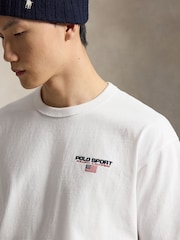 Polo Ralph Lauren White Polo Sport Left Chest Logo T-Shirt - Image 5 of 7