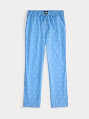 Polo Ralph Lauren Blue Bear Striped Cotton Pyjamas - Image 1 of 1