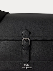 Polo Ralph Lauren Black Pebbler Leather Large Messeger Bag - Image 5 of 5