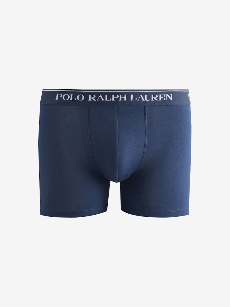 Polo Ralph Lauren Green Stretch Cotton Boxer Briefs 3 Pack - Image 4 of 4