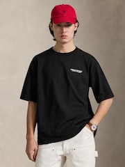 Polo Ralph Lauren Black Polo Sport Back Print T-Shirt - Image 1 of 8
