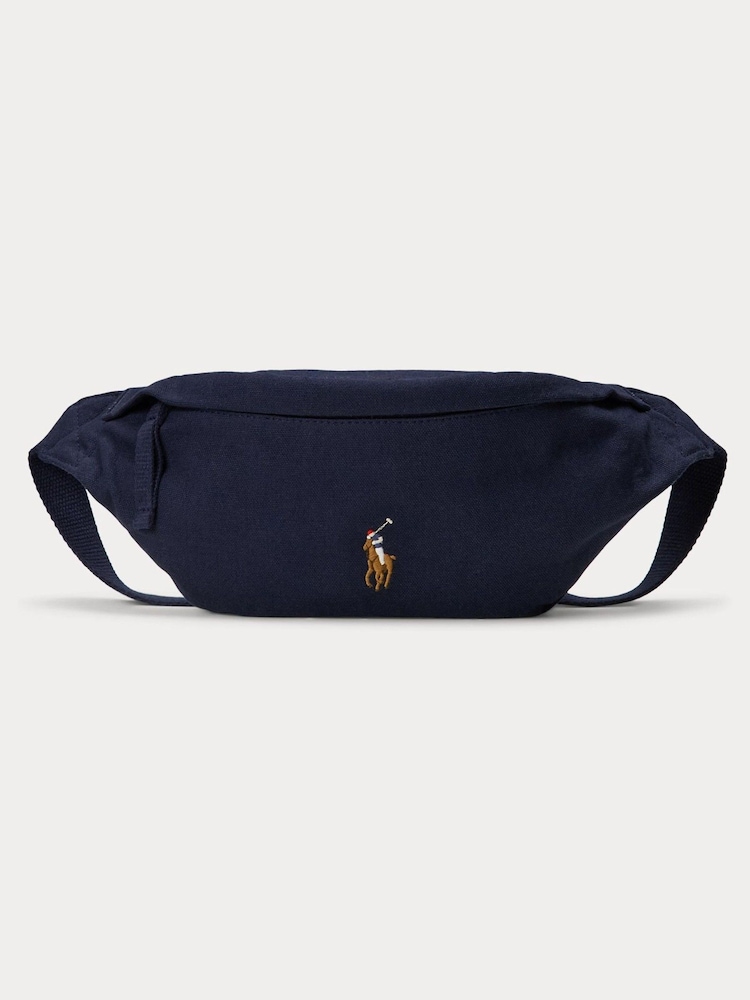Polo Ralph Lauren Blue Canvas Waistpack Bag - Image 2 of 5 Polo Ralph Lauren Blue Canvas Waistpack Bag - Image 2 of 5