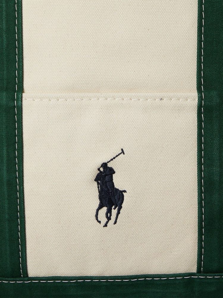 Polo Ralph Lauren Cream Big Pony Canvas Tote Bag - Image 5 of 5 Polo Ralph Lauren Cream Big Pony Canvas Tote Bag - Image 5 of 5