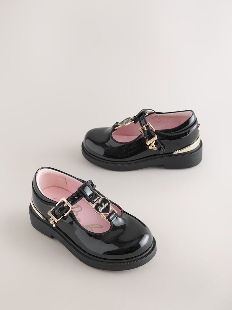Baker by Ted Baker Back to School Patent T-Bar Chunky Mary Jane Black Shoes - Image 1 of 5 Baker by Ted Baker Back to School Patent T-Bar Chunky Mary Jane Black Shoes - Image 1 of 5
