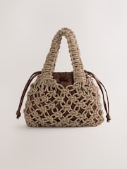 Chocolate Brown Sparkle Hand Held Bag - Image 2 of 5