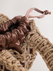 Chocolate Brown Sparkle Hand Held Bag - Image 7 of 9