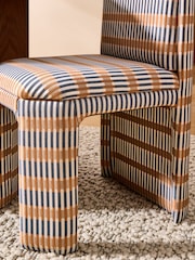 MADE.COM Set of 2 Blue Sirio Ciel Fully Upholstered Dining Chairs - Image 2 of 5