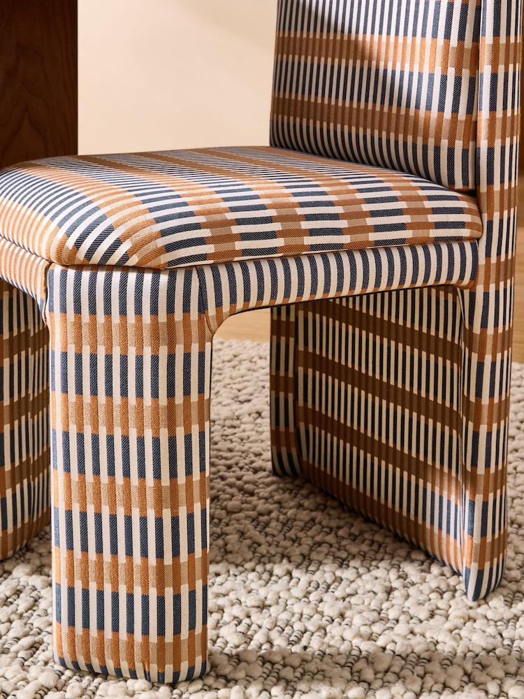 MADE.COM Set of 2 Blue Sirio Ciel Fully Upholstered Dining Chairs - Image 2 of 5 MADE.COM Set of 2 Blue Sirio Ciel Fully Upholstered Dining Chairs - Image 2 of 5