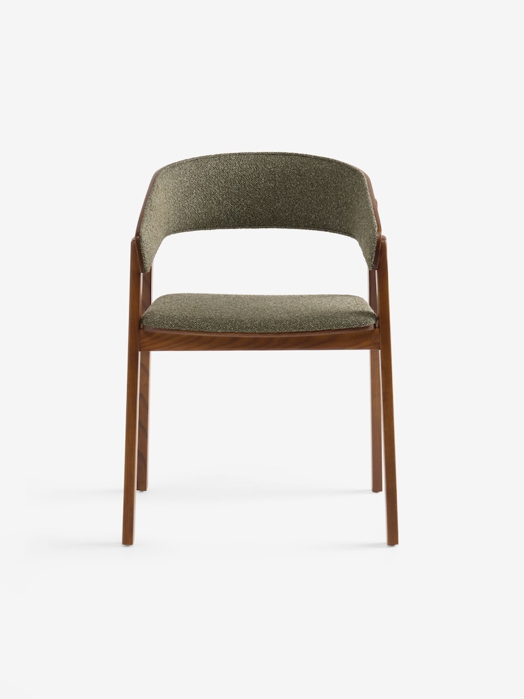 MADE.COM Set of 2 Forest Green Pax Boucle Aster Dining Chairs - Image 5 of 5 MADE.COM Set of 2 Forest Green Pax Boucle Aster Dining Chairs - Image 5 of 5