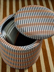 MADE.COM Blue Sirio Inara Storage Stool - Image 3 of 7