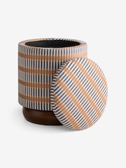 MADE.COM Blue Sirio Inara Storage Stool - Image 6 of 7