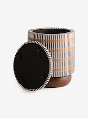 MADE.COM Blue Sirio Inara Storage Stool - Image 7 of 7