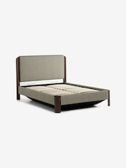 MADE.COM Boucle Stripe Green Evander Ottoman Storage Bed - Image 4 of 7