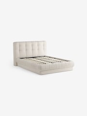 MADE.COM Textured Weave Natural Flint Ottoman Storage Bed - Image 4 of 7