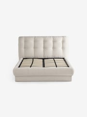 MADE.COM Textured Weave Natural Flint Ottoman Storage Bed - Image 5 of 7