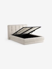 MADE.COM Textured Weave Natural Flint Ottoman Storage Bed - Image 6 of 7