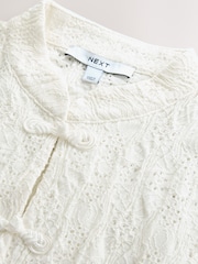 Ecru Sleeveless Lace Knot Fastening Top - Image 7 of 8