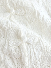 Ecru Sleeveless Lace Knot Fastening Top - Image 8 of 8