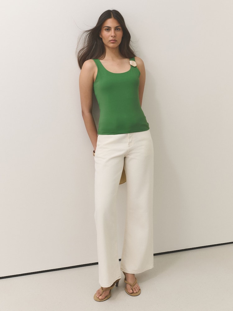 Green Hardware Sleeveless Tank Top - Image 2 of 7 Green Hardware Sleeveless Tank Top - Image 2 of 7