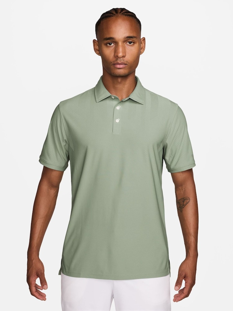 Nike Green Dri-FIT Tailored Performance Golf Polo Shirt - Image 1 of 3 Nike Green Dri-FIT Tailored Performance Golf Polo Shirt - Image 1 of 3