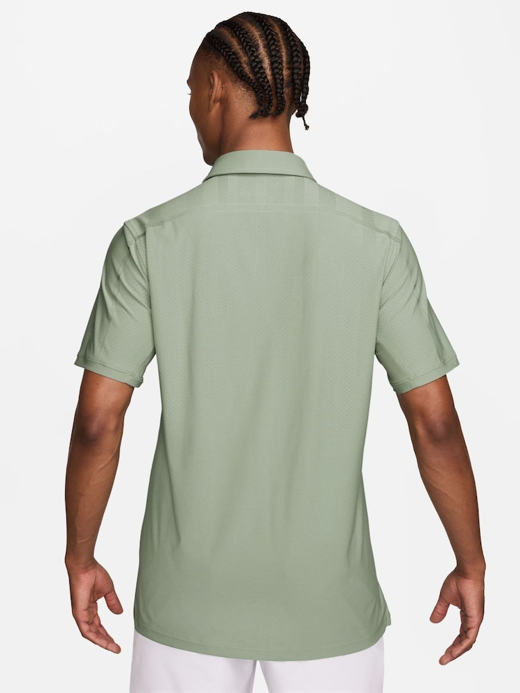Nike Green Dri-FIT Tailored Performance Golf Polo Shirt - Image 2 of 3 Nike Green Dri-FIT Tailored Performance Golf Polo Shirt - Image 2 of 3