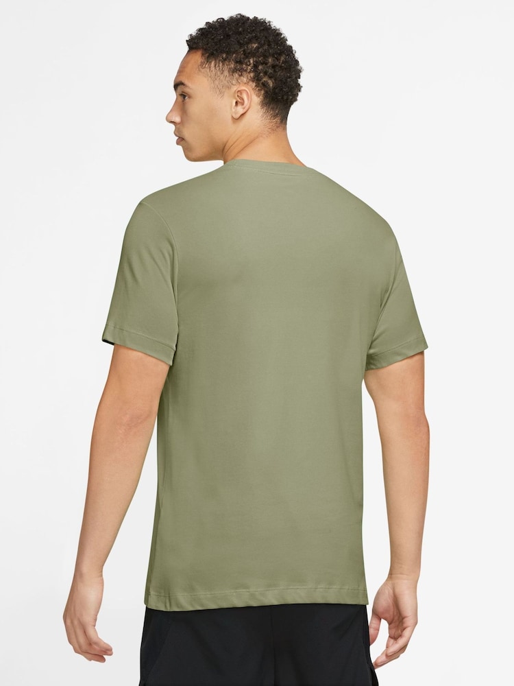 Nike Green Dri-FIT Training T-Shirt - Image 2 of 3 Nike Green Dri-FIT Training T-Shirt - Image 2 of 3
