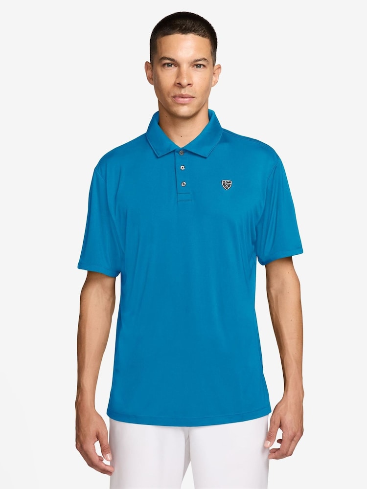 Nike Blue Dri-FIT PAR5 Golf Polo Shirt - Image 1 of 3 Nike Blue Dri-FIT PAR5 Golf Polo Shirt - Image 1 of 3