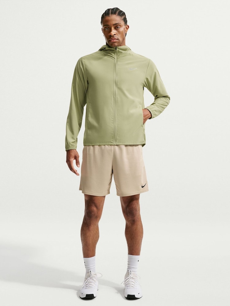 Nike Dusty Olive Green Dri-FIT Form Hooded Performance Jacket - Image 1 of 6 Nike Dusty Olive Green Dri-FIT Form Hooded Performance Jacket - Image 1 of 6