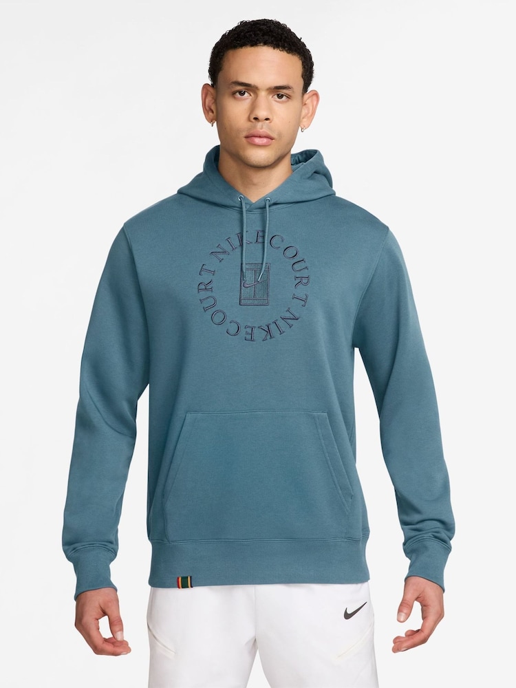 Синий - Флисовая худи Nike Court Heritage - Изображение 1 3