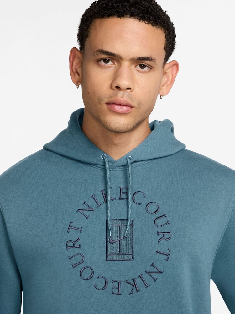 Синий - Флисовая худи Nike Court Heritage - Изображение 3 3