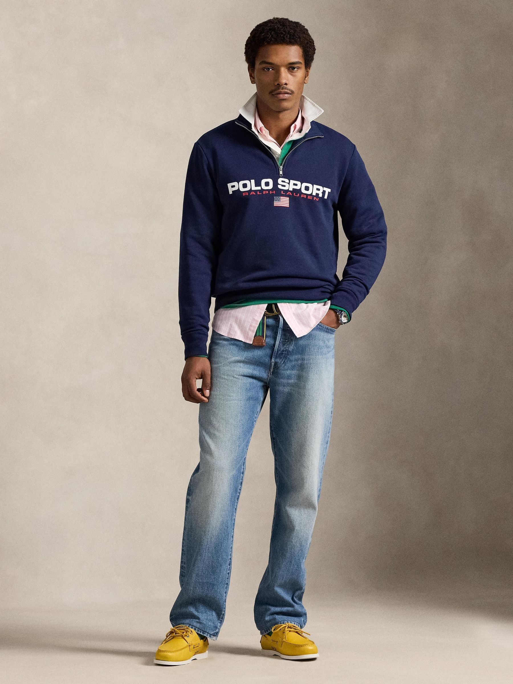 Satın al Mavi - Polo Ralph Lauren Polo Sport Çeyrek Fermuarlı