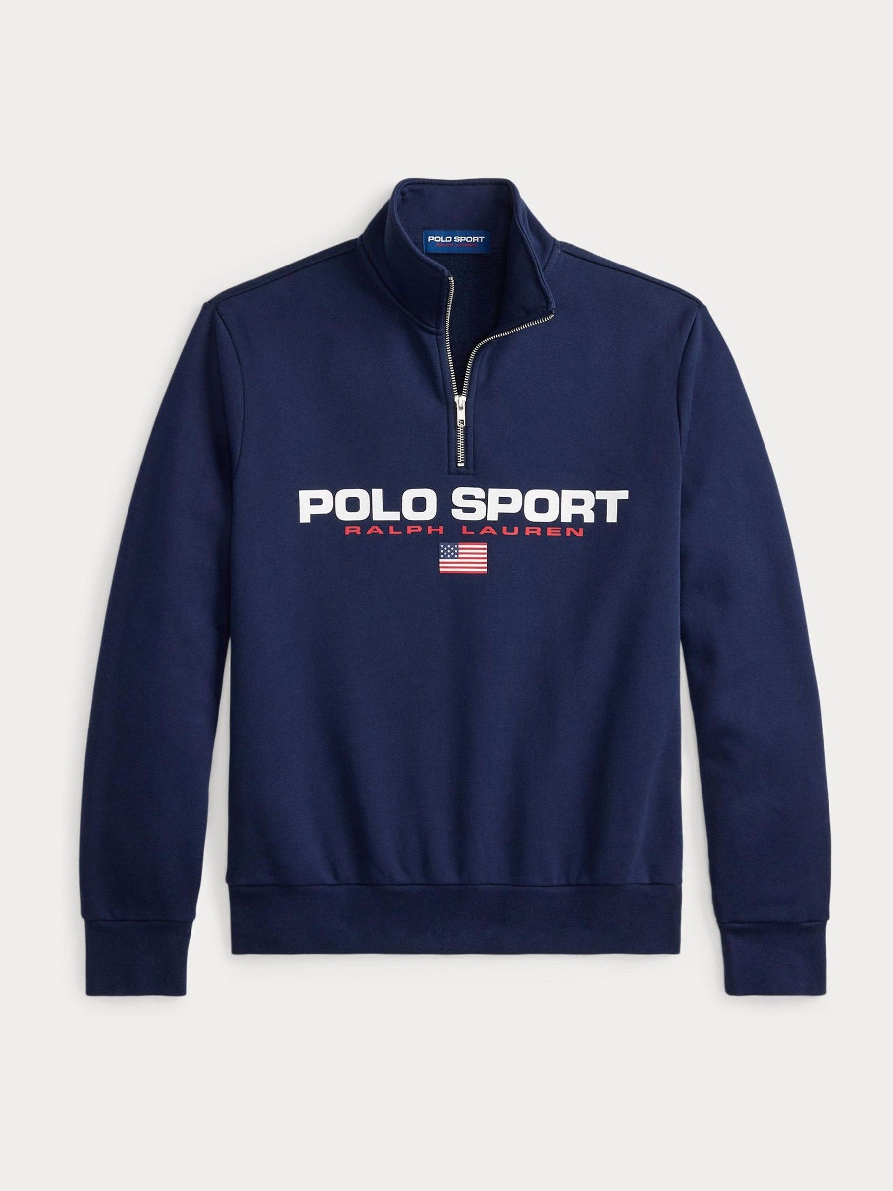 Buy Polo Ralph Lauren Blue Polo Sport Quarter Zip Sweatshirt from