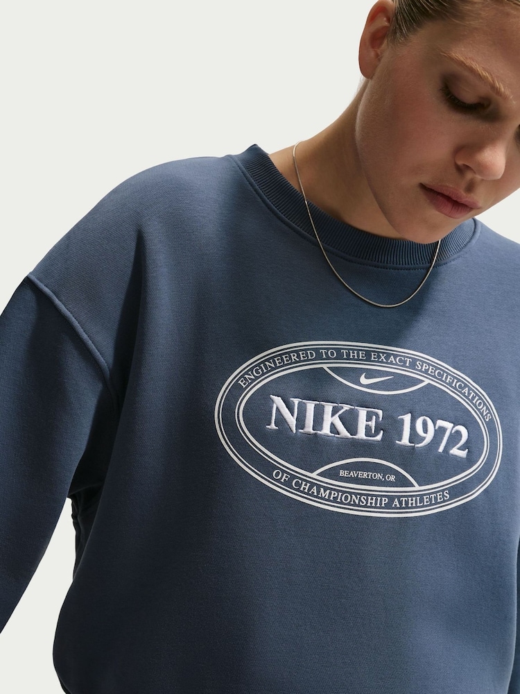 Nike Diffused Blue Tennis Crew Neck Jumper - Image 5 of 5