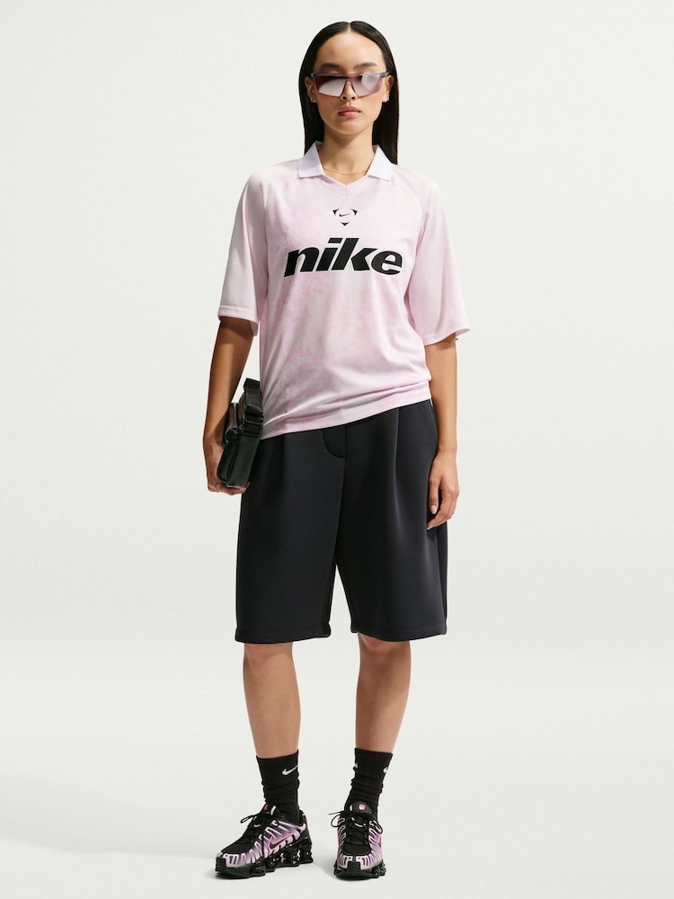 Nike Pearl Pink Football Jersey Top - Image 1 of 5 Nike Pearl Pink Football Jersey Top - Image 1 of 5