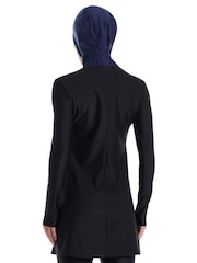 Nike Black Victory Swim Long Sleeve Tunic And Leggings Set - Image 2 of 5