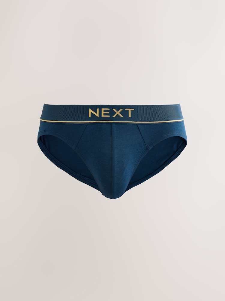 Red/Navy Gold Waistbands - Briefsbogate pamukom - Slika 2 od 10