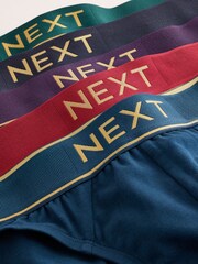 Red/Navy Gold Waistbands - Briefsbogate pamukom - Slika 9 od 10