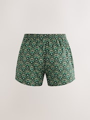 Rich Colour Pattern 4 pack Woven Cotton Boxers - Image 2 of 5