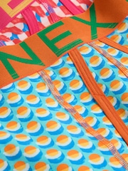 Blue/Orange Geo Print A-Front Cotton Rich Boxers 5 Pack - Image 9 of 9