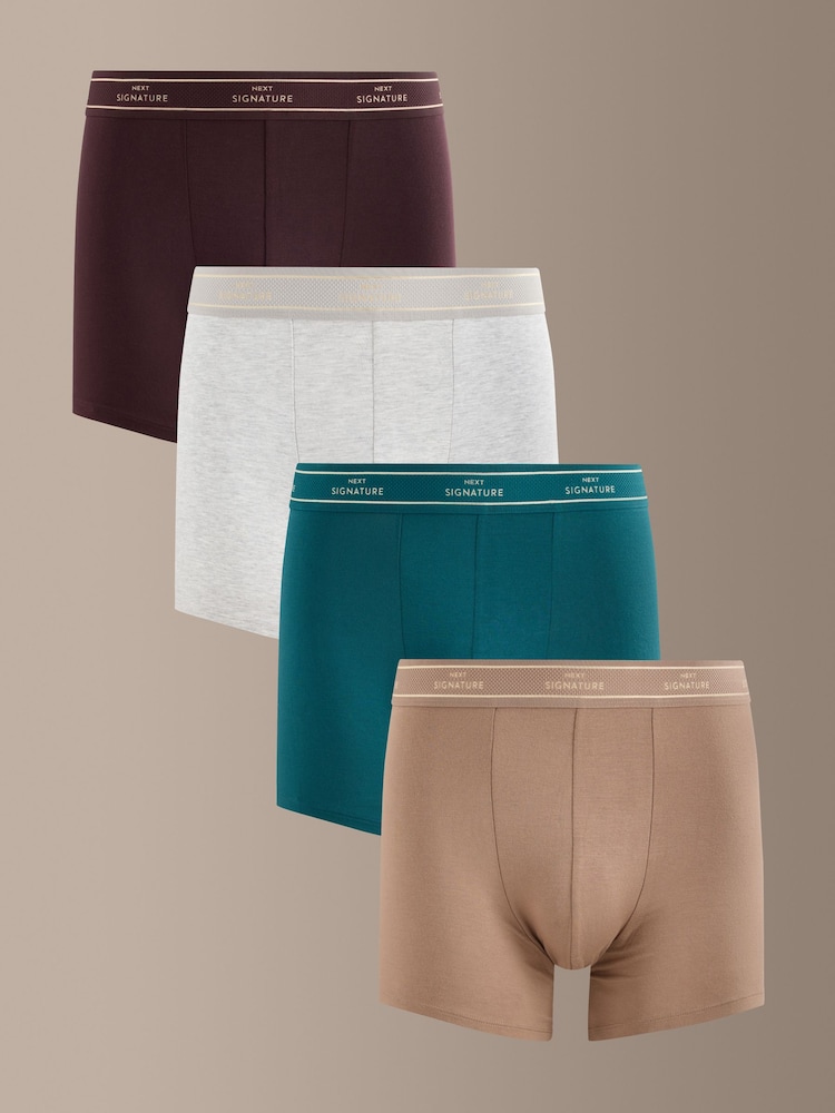 Neutral 4 pack Signature Trunks - Image 1 of 8 Neutral 4 pack Signature Trunks - Image 1 of 8
