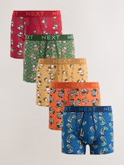 Green/Blue Cowboy Animal A-Front Boxers 5 Pack - Image 1 of 10