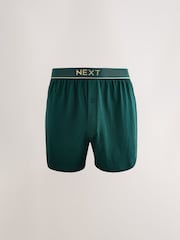 Red/Navy Gold Waistbands 5 Pack Loose Boxers - Image 6 of 9