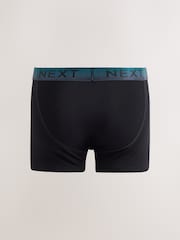 Itim at Mayaman na Ombre na Baywang - 10 Pack - Sports Long Legs Haba ng Cotton Rich Boxers - Larawan 2 ng 13
