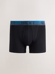 Itim at Mayaman na Ombre na Baywang - 10 Pack - Sports Long Legs Haba ng Cotton Rich Boxers - Larawan 7 ng 13