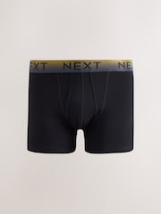 Itim at Mayaman na Ombre na Baywang - 10 Pack - Sports Long Legs Haba ng Cotton Rich Boxers - Larawan 9 ng 13