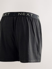 Green Stripe Marl 5 Pack Loose Boxers - Image 7 of 9