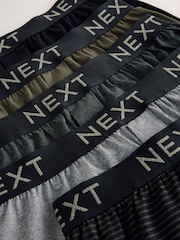 Green Stripe Marl 5 Pack Loose Boxers - Image 9 of 9