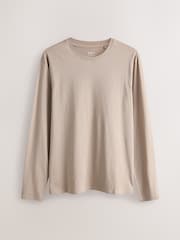 Neutral Slim Fit Long Sleeve Layering T-Shirts 5 Pack - Image 10 of 13