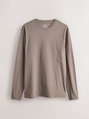 Neutral Slim Fit Long Sleeve Layering T-Shirts 5 Pack - Image 11 of 13