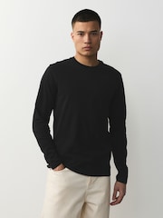 Neutral Slim Fit Long Sleeve Layering T-Shirts 5 Pack - Image 2 of 13
